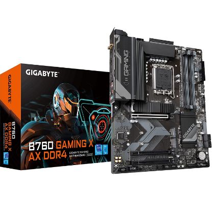 Imagen de MAINBOARD GIGABYTE B760 GAMING X AX DDR4 SOCKET LGA1700 12VA Y 13VA GEN