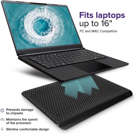 Picture of BASE VENTILADOR PARA NOTEBOOK TARGUS SINGLE FAN CHILL MAT HASTA 16"