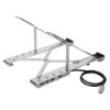 Picture of SOPORTE PORTÁTIL CON BASE PARA LAPTOP 10" - 15.6" AJUSTABLE - ALUMINIO USB C + HUB - 4X USB 3.0