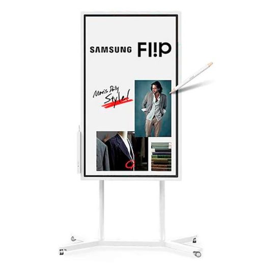 Imagen de KIT MONITOR COMERCIAL SAMSUNG FLIP 2 CON SOPORTE Y BANDEJAS 55" LH55WMR ULTRA HD 3840x2160 HDMI - USB - LAN - BT - WIFI