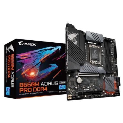 Imagen de MAINBOARD GIGABYTE B660M AORUS PRO DDR4 M.2 DDR4 SOCKET LGA1700 12VA Y 13VA GEN