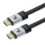 Imagen de CABLE TRENZADO HDMI MACHO A HDMI MACHO DE ALTA VELOCIDAD 4K 1.8 METROS