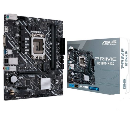 Imagen de MAINBOARD ASUS PRIME H610M-K D4 DDR4 LGA1700 12VA Y 13VA GEN M.2 ATX