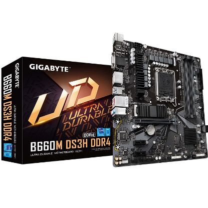 Imagen de MAINBOARD GIGABYTE B660M DS3H LGA 1700 4X DDR4 M.2 12VA Y 13VA GEN