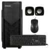 Imagen de KIT CASE COMBO INFNYTEK 5200 ATX TECLADO - MOUSE -PARLANTE - FUENTE 800W