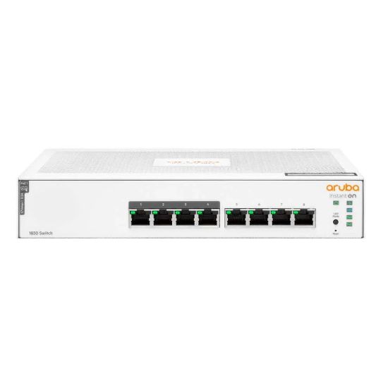 Imagen de SWITCH ADMINISTRABLE HPE ARUBA INSTANT ON 1830 8 PUERTOS GIGABIT 4 PUERTOS 65W POE+