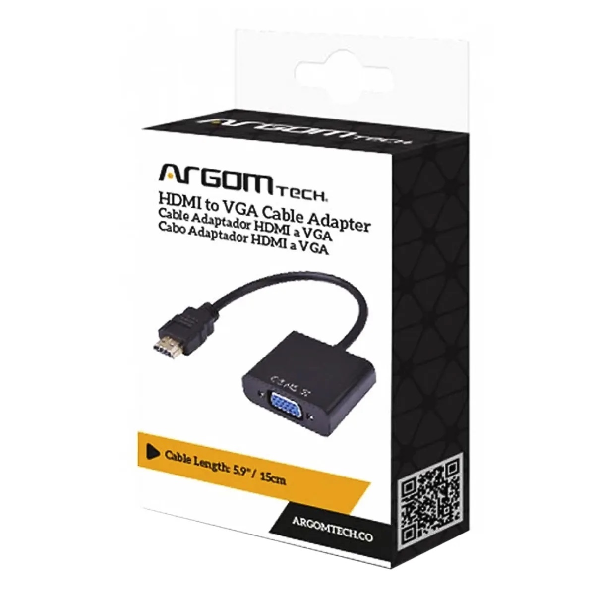 Cable Adaptador Vga A Hdmi Vga 0 15 M Negro con Ofertas en Carrefour