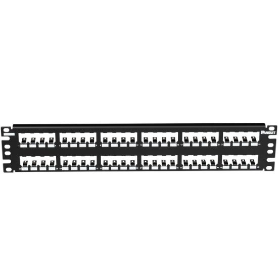Imagen de PANEL DE CONEXION PANDUIT PARA MONTAJE EN RACK MODULAR 48 PUERTOS 2U SIN CONECTORES 