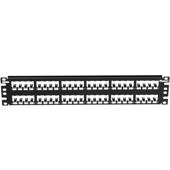 Imagen de PANEL DE CONEXION PANDUIT PARA MONTAJE EN RACK MODULAR 48 PUERTOS 2U SIN CONECTORES 