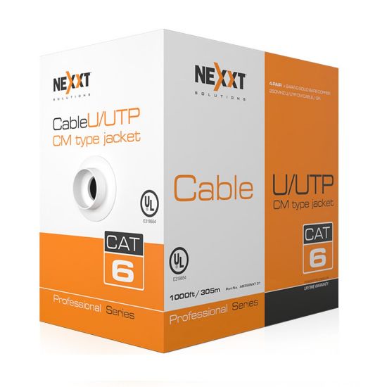 Imagen de ROLLO DE CABLE CAT6 UTP REVESTIMIENTO TIPO CM 305 METROS