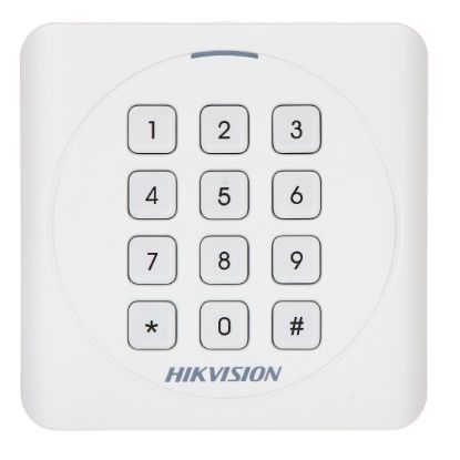 Imagen de LECTOR DE TARJETAS HIKVISION VALUE 1801 EM-MF Y TECLADO