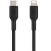 Imagen de CABLE BOSST CHARGE LIGHTNING A USB TIPO C DE 3.3" - NEGRO