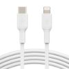 Imagen de CABLE BOSST CHARGE LIGHTNING A USB TIPO C DE 3.3" - BLANCO