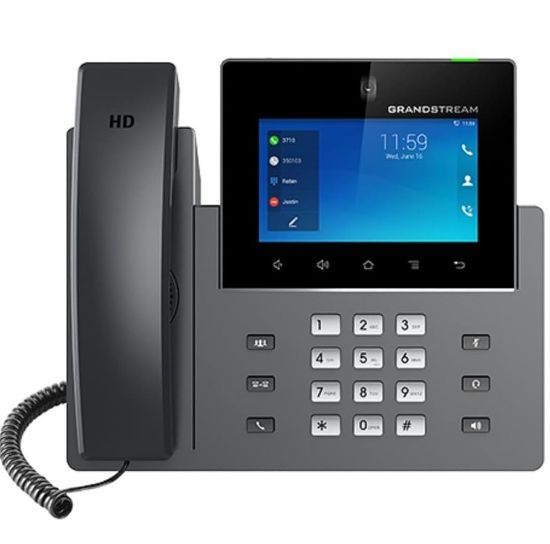 Imagen de TELEFONO IP 16 LINEAS GRANDSTREAM GXV3450 LCD 5" TACTIL 2 PUERTOS GIGABIT POE+ WIFI