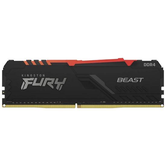 Imagen de MEMORIA RAM KINGSTON HYPERX FURY RGB DIMM DDR4 16GB 3200MHZ	