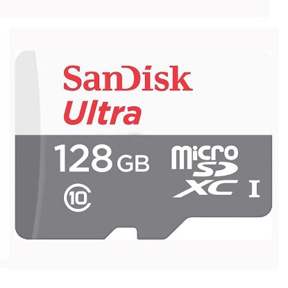 Imagen de TARJETA DE MEMORIA MICRO SD HC SANDISK ULTRA 128GB CLASE 10 CON ADAPTADOR SD
