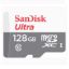 Imagen de TARJETA DE MEMORIA MICRO SD HC SANDISK ULTRA 128GB CLASE 10 CON ADAPTADOR SD