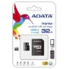 Imagen de TARJETA DE MEMORIA MICRO SD ADATA 32GB CLASE 10 CON ADAPTADOR SD