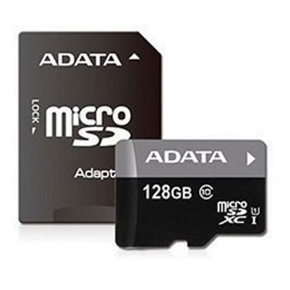 Imagen de TARJETA DE MEMORIA MICRO SD ADATA 128GB CLASE 10 CON ADAPTADOR SD