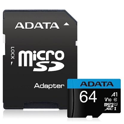 Imagen de TARJETA DE MEMORIA MICRO SD ADATA 64GB A1 CLASE 10 V10