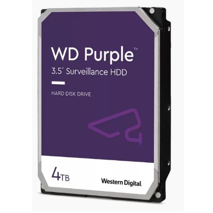 Imagen de DISCO DURO WD PURPLE 4TB - SATA - 5400RPM - 3.5" - 256MB CACHE - 6.0GBS