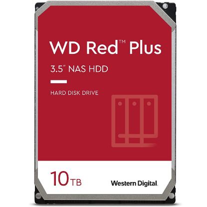 Imagen de DISCO DURO WD RED PLUS 10TB - SATA - 7200RPM - 3.5" - 256MB CACHE - 6.0GBS