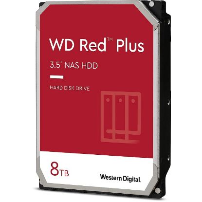 Imagen de DISCO DURO WD RED PLUS 8TB - SATA - 56400RPM - 3.5" - 128MB CACHE - 6.0GBS