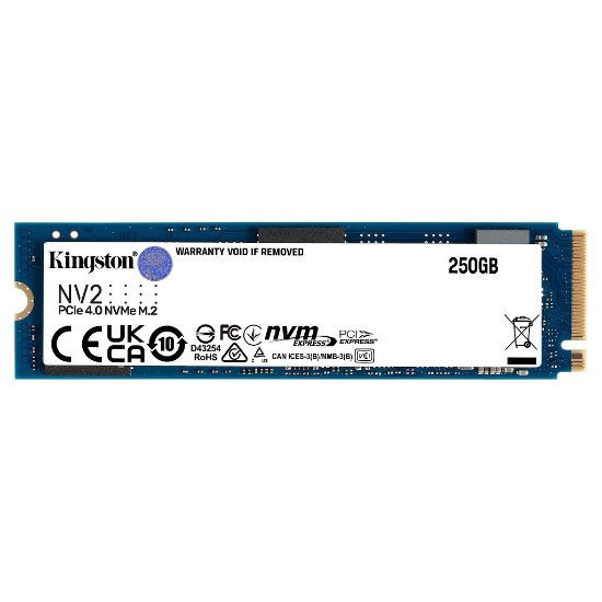 Imagen de UNIDAD DE ESTADO SOLIDO KINGSTON NV2 250GB M.2 2280 NVME PCIE 4.0