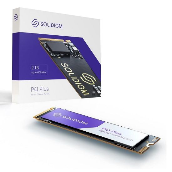 Imagen de UNIDAD DE ESTADO SOLIDO SOLIDIGM P41 PLUS 2TB M.2 2280 NVME PCIE 4.0
