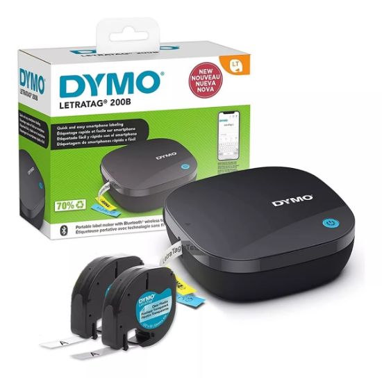 Picture of ETIQUETADORA ROTULADORA PORTATIL TERMICA DYMO LETRATAG 200B BLUETOOTH PC - TABLET 12MM