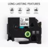 Imagen de CINTA GENERICA LAMINADA BROTHER TZ-231 12MM - 8M NEGRO - BLANCO 