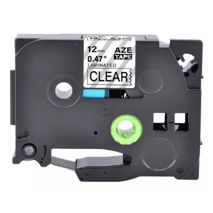 Imagen de CINTA GENERICA LAMINADA BROTHER TZ-131 12MM - 8M NEGRO - TRANSPARENTE
