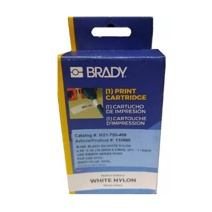 Imagen de CINTA ORIGINAL BRADY NYLON 3/4 - M21-750-499 19MM - 4.88M NEGRO - BLANCO