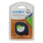 Imagen de CINTA DE PAPEL DYMO LETRATAG ORIGINAL 10697  12MM X 4M NEGRO - BLANCA PACK DE 2