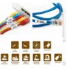 Imagen de CINTA GENERICA TERMOENCOGIBLE PARA DYMO RHINO 4200/5200/6000 18057 19MM X 1.5M NEGRO - BLANCA