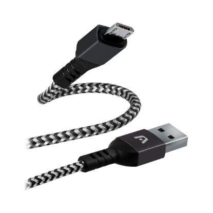 Imagen de CABLE TRENZADO ARGOM 1.8M MICRO USB A USB 2.0