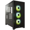 Imagen de CASE CHASIS SMART DE MEDIA TORRE CORSAIR ATX 4000X RGB VIDRIO TEMPLADO NEGRO