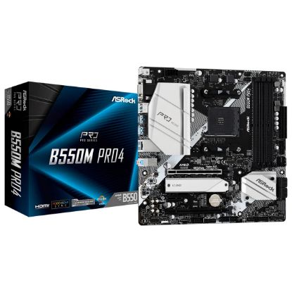 Imagen de MAINBOARD ASROCK B550 PRO4 DDR4 X4 SOCKET AM4 3RA GEN