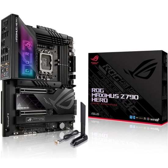 Imagen de MAINBOARD ASUS ROG MAXIMUS Z790 HERO USB3.2 DDR5 SOCKET LGA1700 12VA Y 13VA GEN