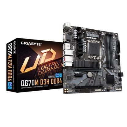 Imagen de MAINBOARD GIGABYTE Q670M D3H DDR4 4X DDR4 SOCKET LGA1700 12VA Y 13VA GEN