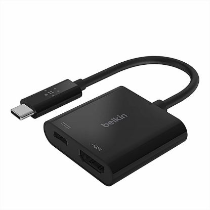 Imagen de ADAPTADOR BELKIN USB-C MACHO A HDMI Y USB-C 