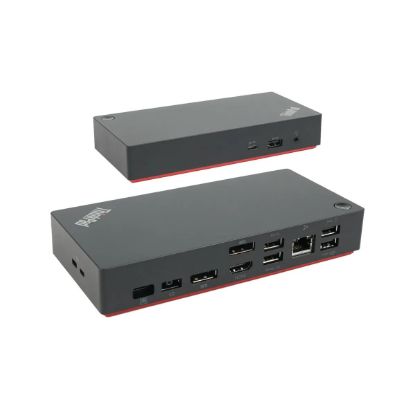 Imagen de ESTACION DE CONEXION LENOVO DOCKING 40B00300US 1X USB-C - 4X USB 3.0 1X HDMI - 2X DIPLAYPORT - 1X RJ45