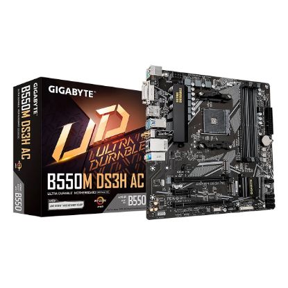 Imagen de MAINBOARD GIGABYTE B550M DS3H AC AMD AM4 RYZEN 5000 4XDDR4 DVI-D HDMI M.2 