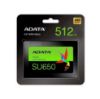 Imagen de UNIDAD DE ESTADO SOLIDO ADATA SU650 512GB SATA III 2.5" SSD INTERNO