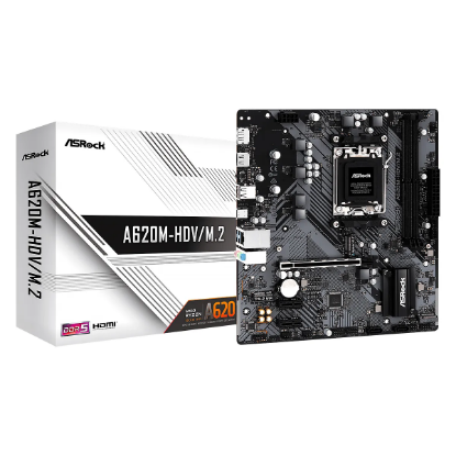 Imagen de MAINBOARD ASROCK A620M HDV/M.2 - SOCKET AMD5 - DMI - 2X DDR5 - PCIE - 6X USB