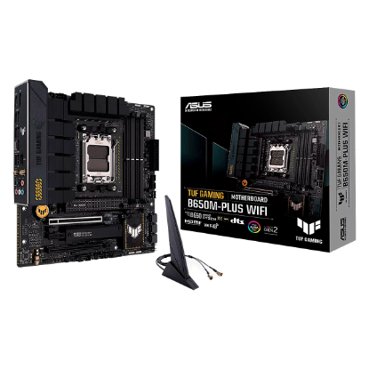 Imagen de MAINBOARD ASUS TUF B650M-PLUS WIFI - SOCKET AM5 PARA RYZEN 7000 - DDR5 5200 - WIFI