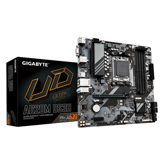 Imagen de MAINBOARD GIGABYTE A620M DS3H - AMD AM5 RYZEN 7000 - DDR5 5200 - HDMI - M.2