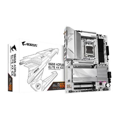 Imagen de MAINBOARD GIGABYTE B650 AORUS ELITE AX ICE - SOCKET AM5 - DDR5 5200 - WIFI - HDMI 