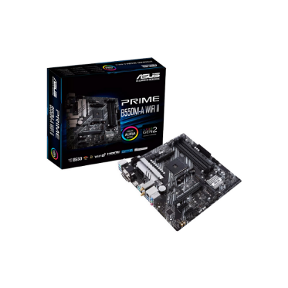Imagen de MAINBOARD ASUS PRIME PRIME B550M-A II - SOCKET A04 - DDR4 - M.2 - WIFI