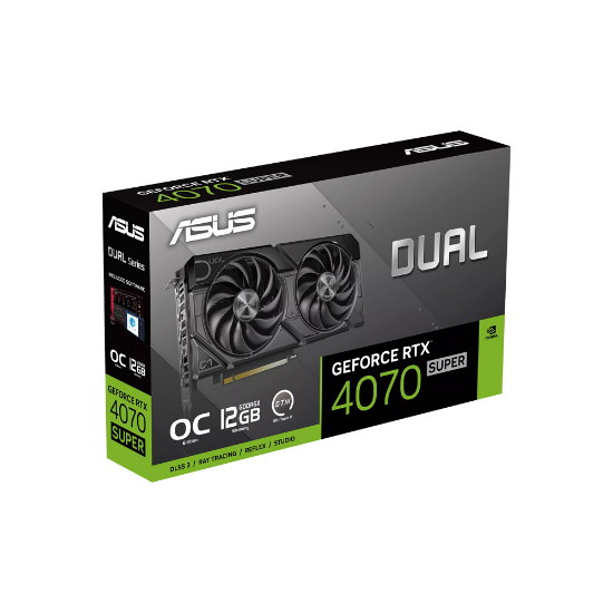 Imagen de TARJETA DE VIDEO ASUS DUAL GEFORCE RTX 4070 SUPER EVO OC 12GB GDDR6 - HDMI - DP 